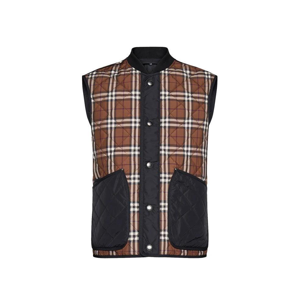 Gilet sans manches homme – Burberry motif check iconique polyester