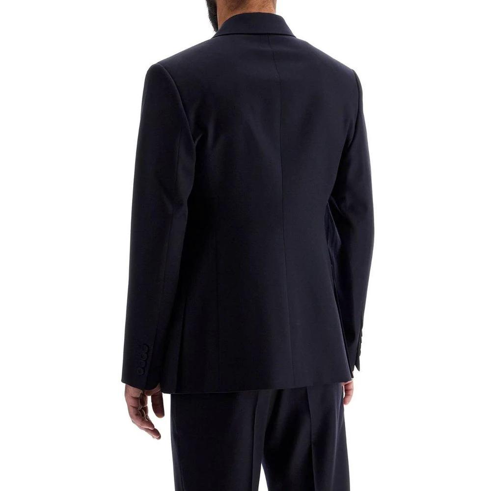 Blazer bleu en laine vierge homme – Dior veste élégante un bouton