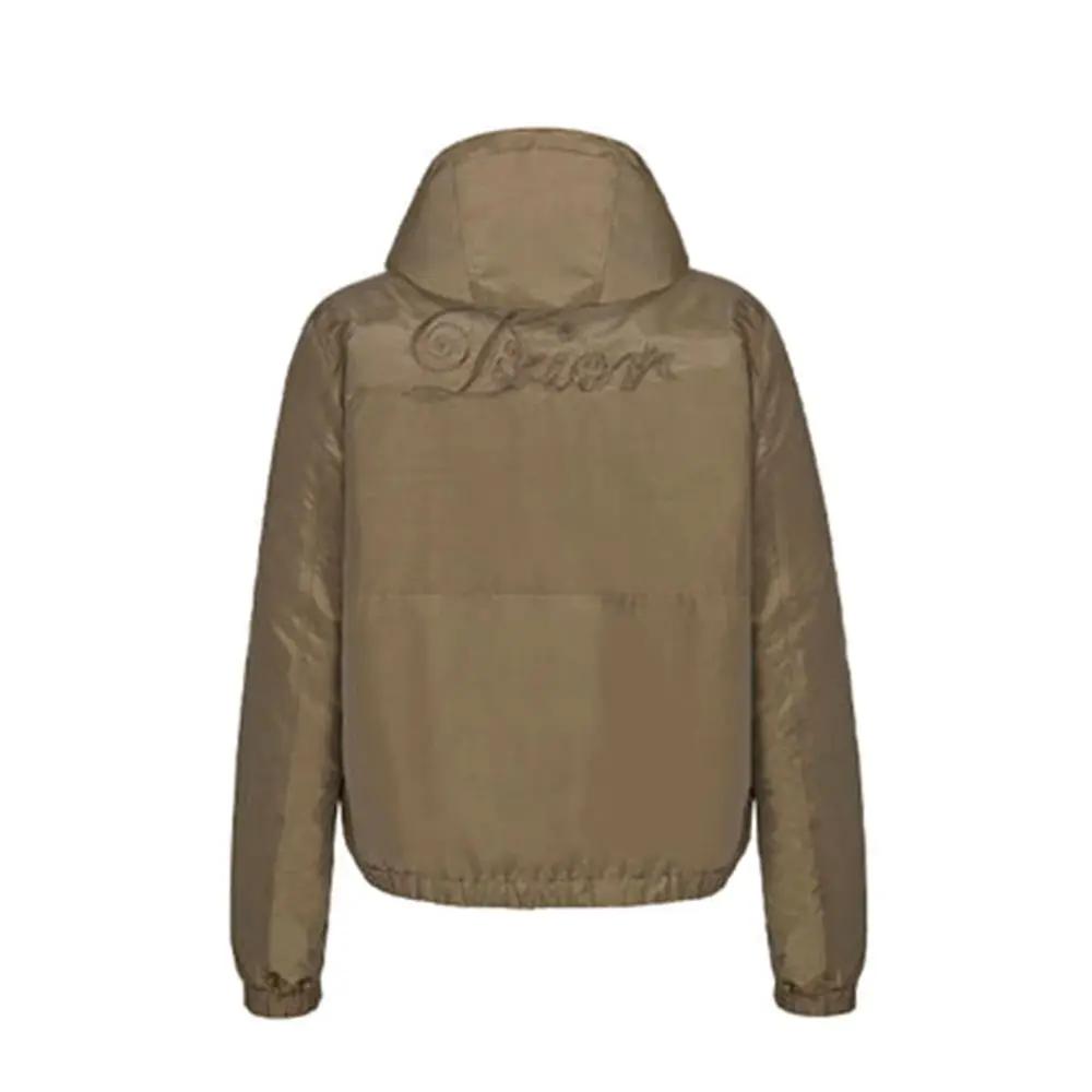 Men’s Bicolor Hooded Jacket – Dior Technical Zip-Up Designer Coat