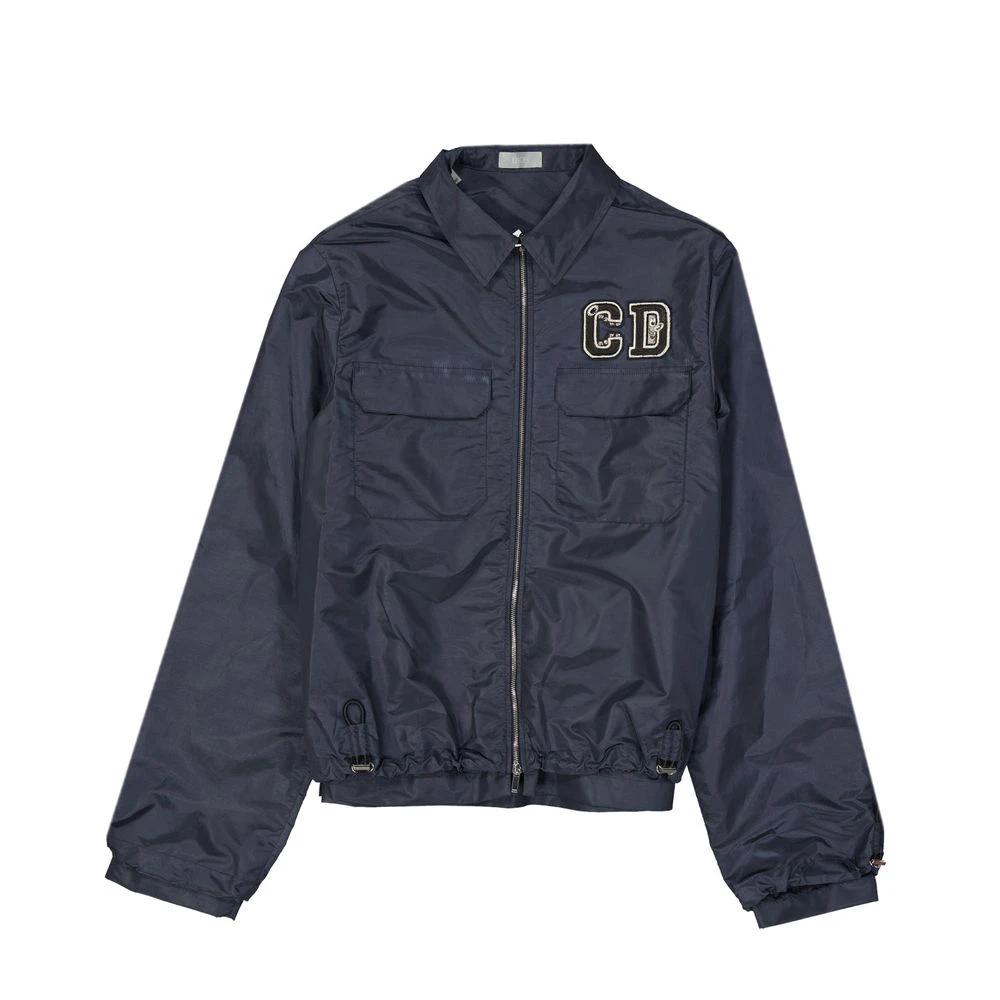 Veste shell bleue homme – Dior veste légère polyamide zippée