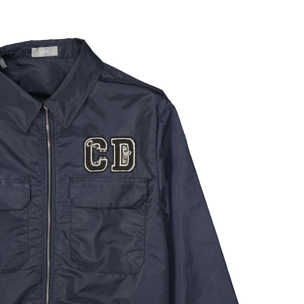 Veste shell bleue homme – Dior veste légère polyamide zippée