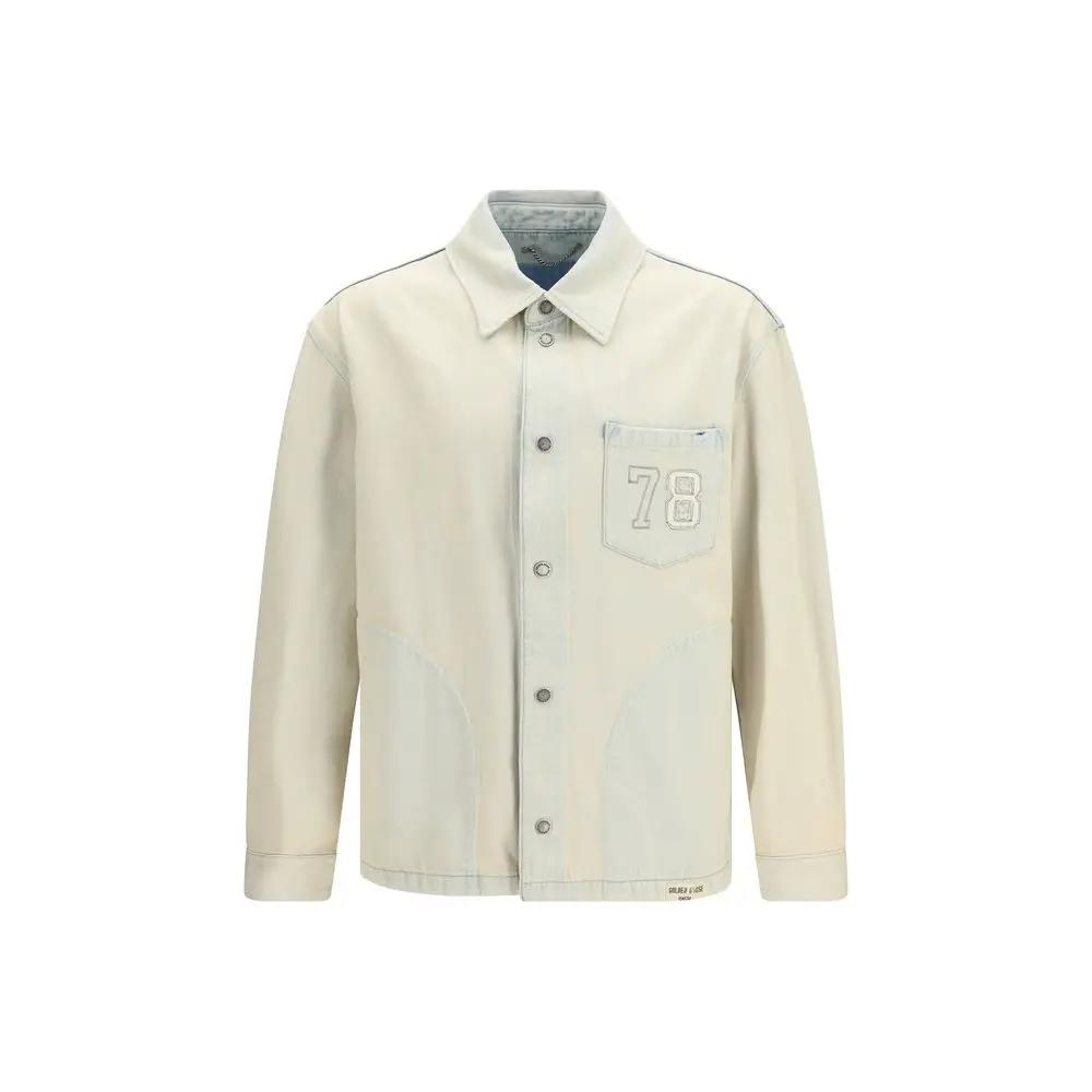 Veste en jean Golden Goose en coton beige