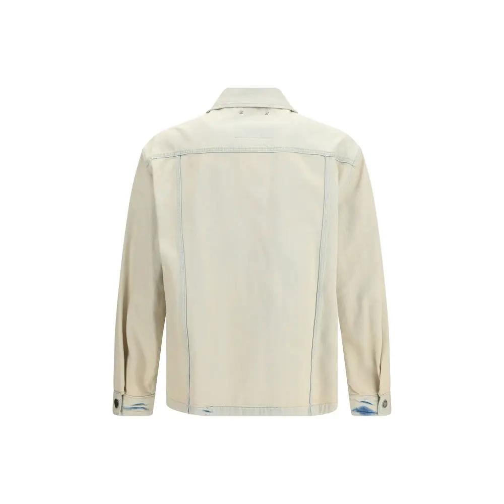 Veste en jean Golden Goose en coton beige