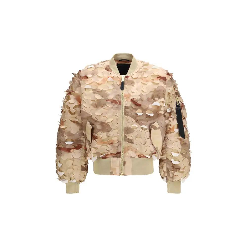 Men’s Gold Nylon Bomber Jacket – Alpha Industries MA-1 Ulcans Flight Jacket SS26