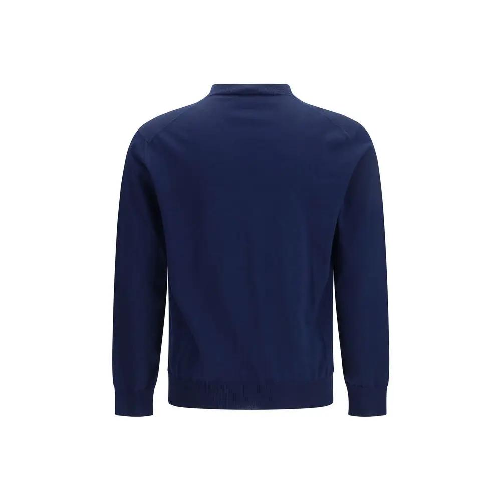 Pull en coton col V pour homme – Prada, tricot léger, créateur, PE26