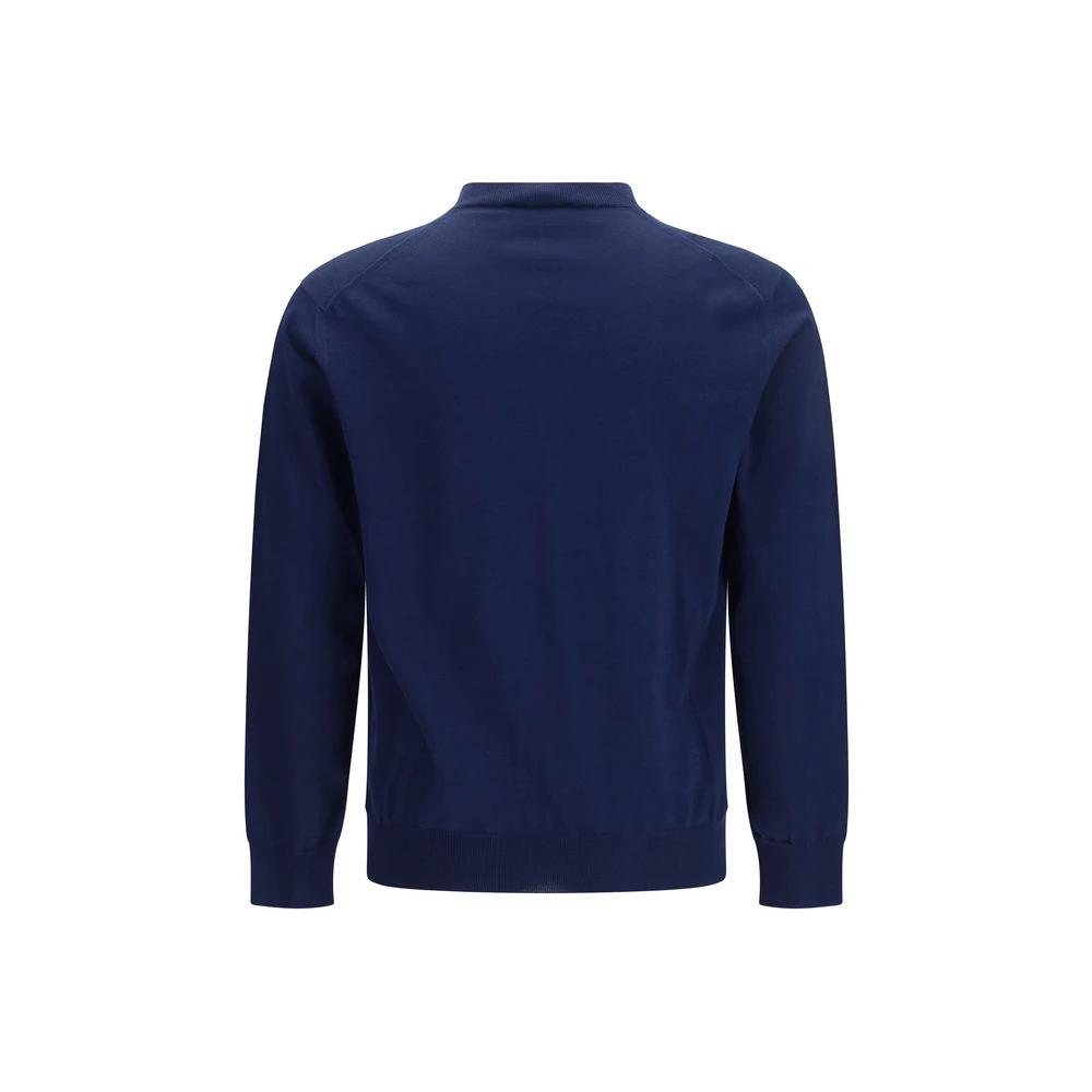Men’s Cotton V-Neck Sweater – Prada Lightweight Knit Designer Pullover SS26