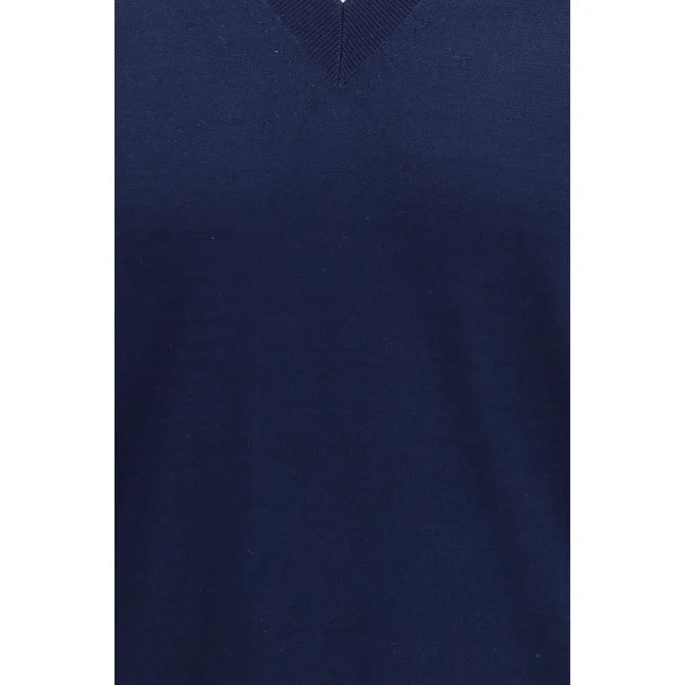 Pull en coton col V pour homme – Prada, tricot léger, créateur, PE26