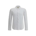 Chemise polo blanche homme – Brooksfield col cubain coton SS26