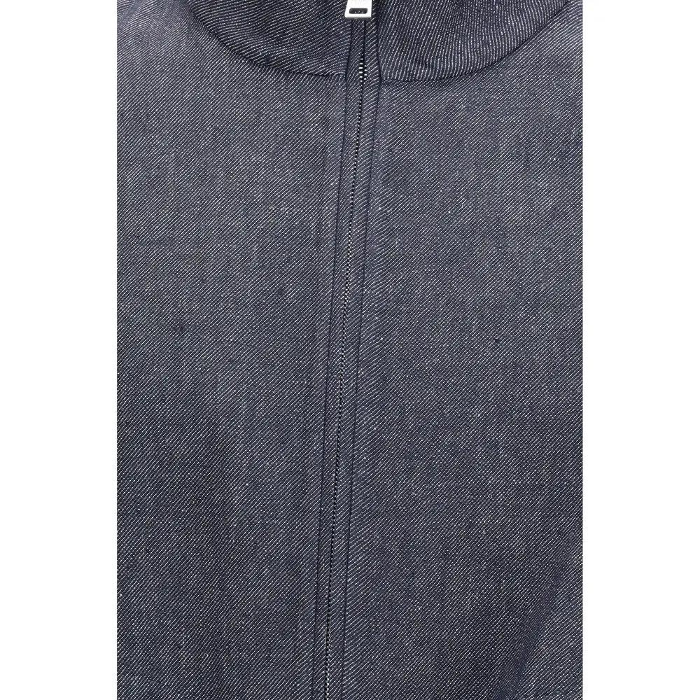 Fendi Blue Linen Denim Jacket