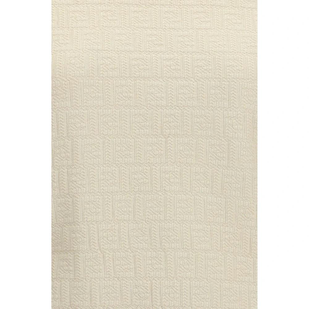 Women’s Beige FF Sweater – Fendi Cotton Silk Logo Knit SS26