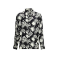 Chemise bowling imprimée noire homme – Laneus viscose oversize SS26
