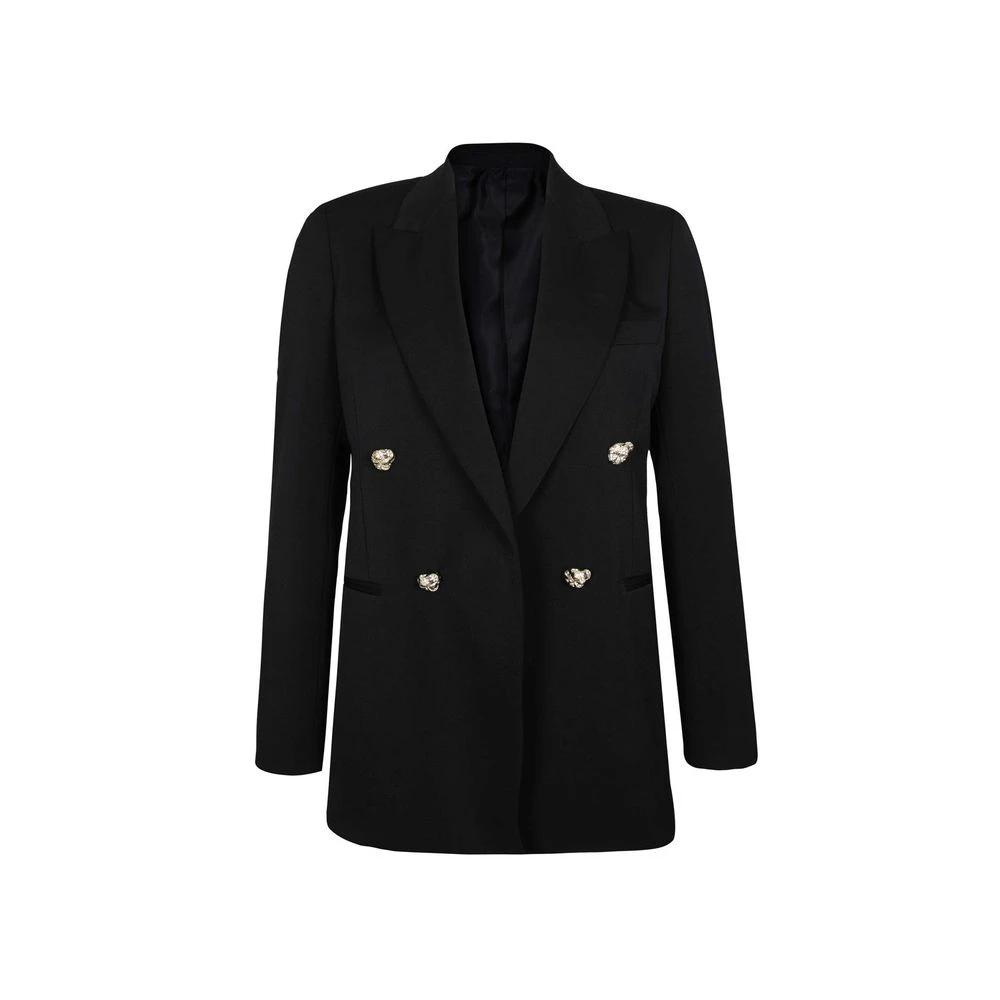 Blazer noir en laine vierge femme – Lanvin veste élégante tailleur