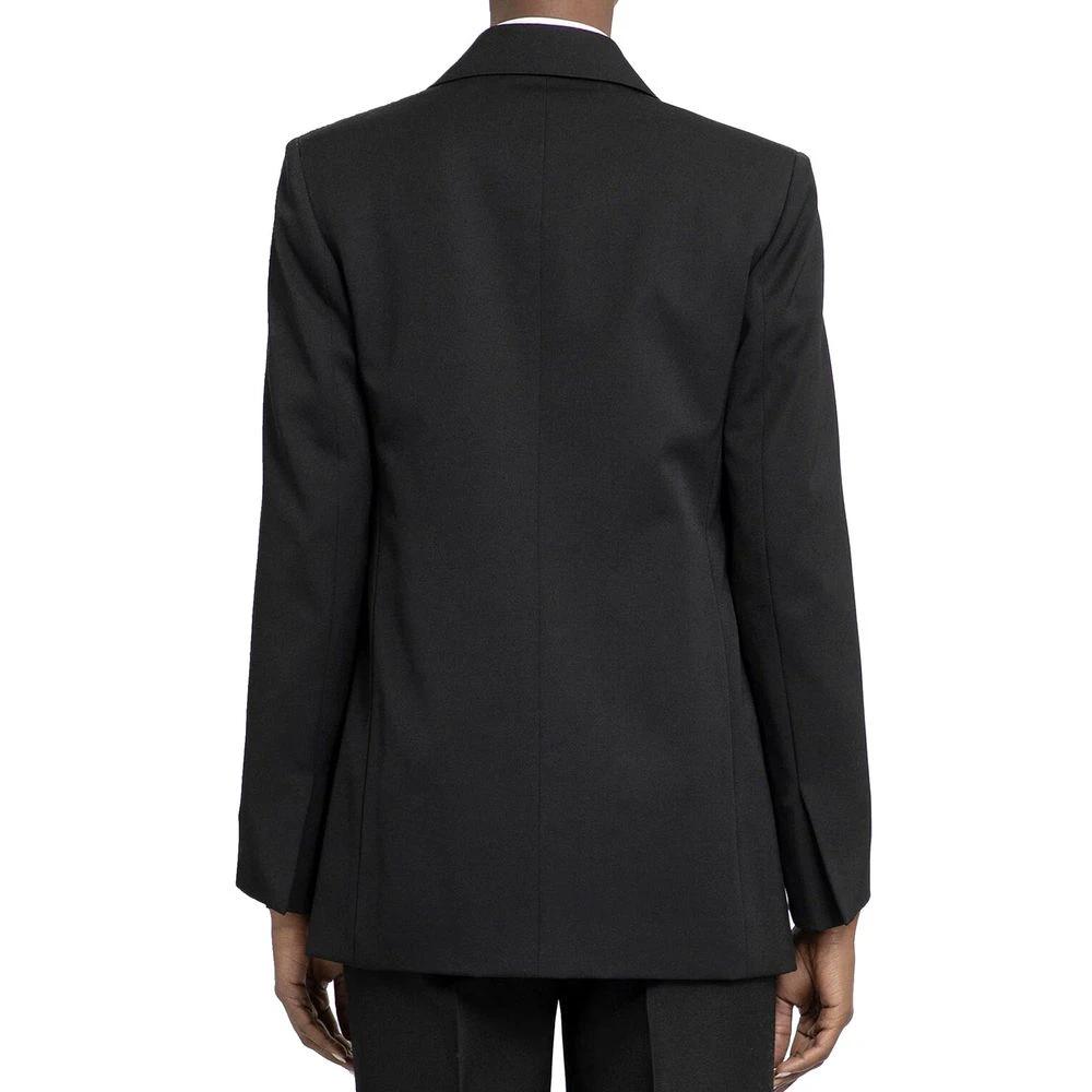 Blazer noir en laine vierge femme – Lanvin veste élégante tailleur