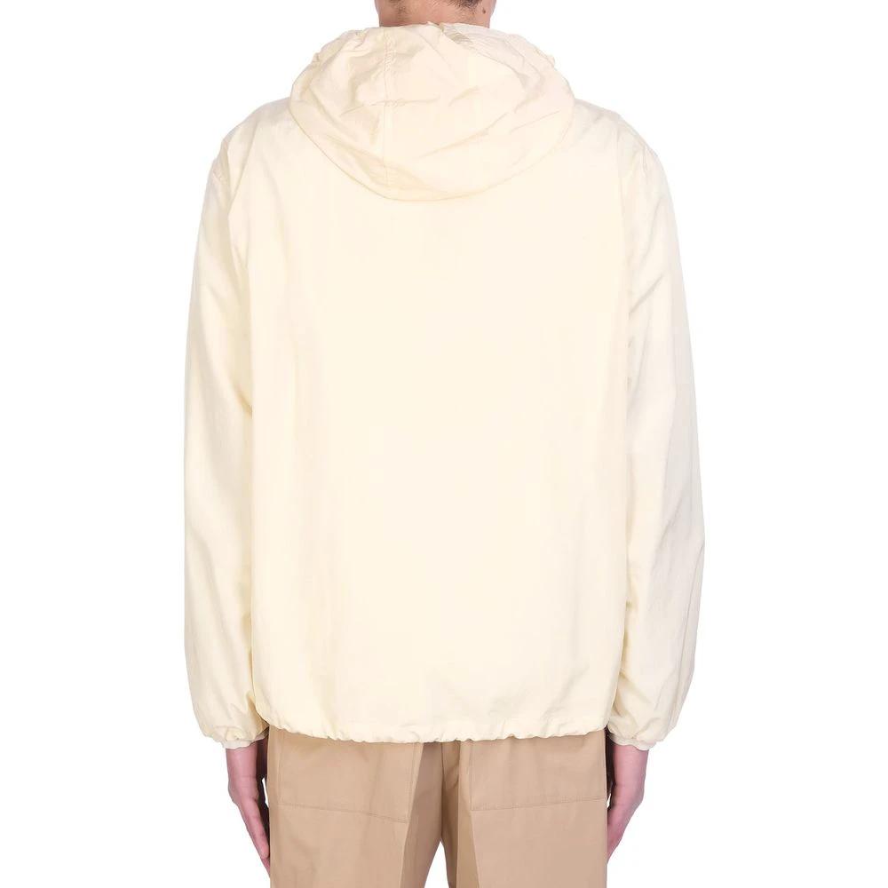 Veste shell bicolore homme – Jil Sander veste minimaliste à capuche