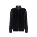 Women’s Black Shearling Coat – Loewe Lamb Fur Zip-Up Designer Jacket