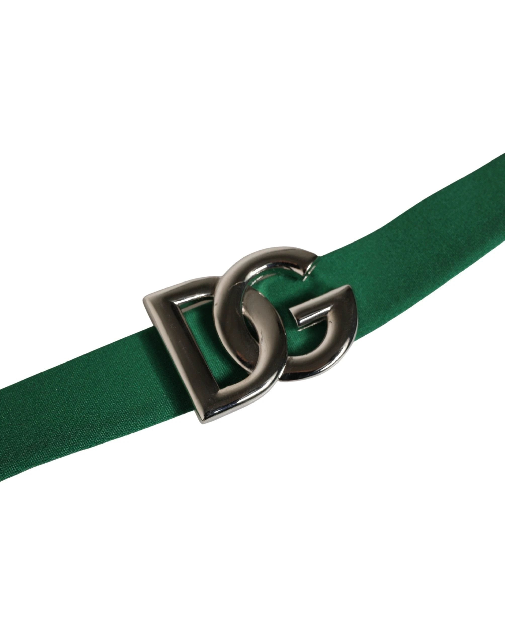 Dolce & Gabbana Green Logo Plaque Nylon Brief Panty Underwear