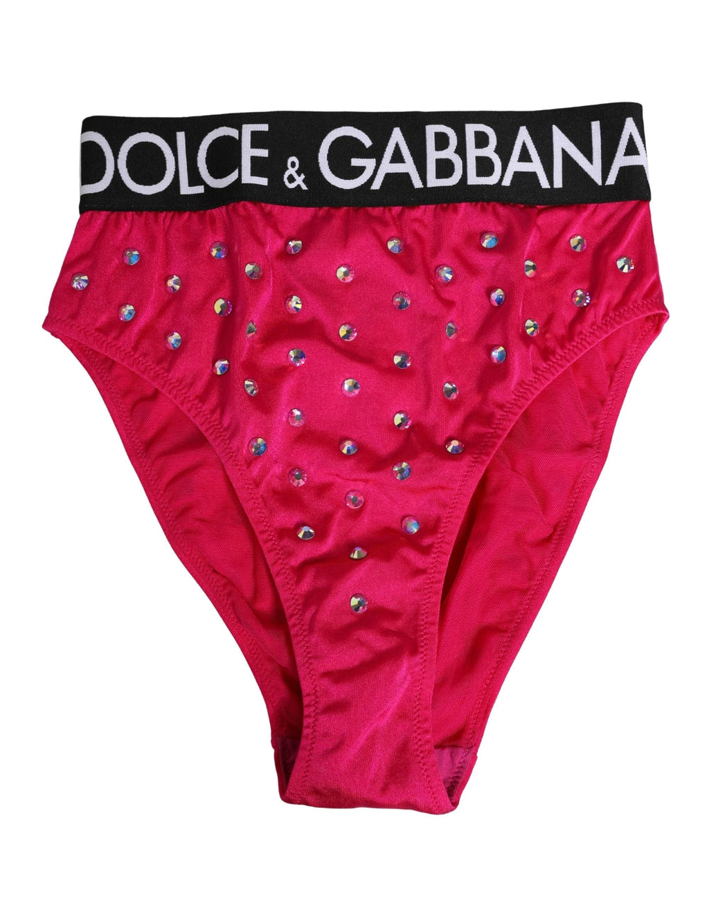 Sous-vêtement culotte taille haute Dolce & Gabbana rose cristal