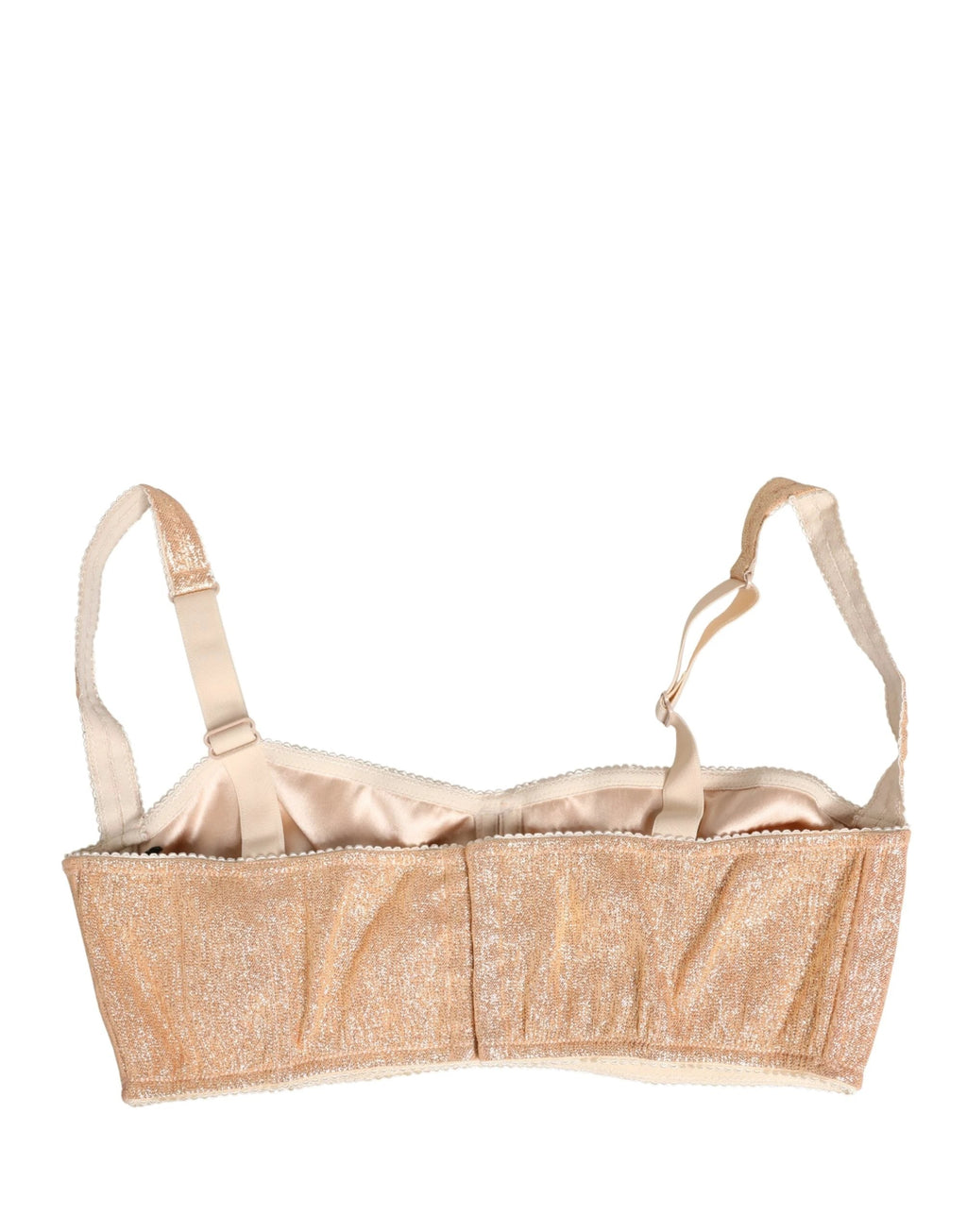 Soutien-gorge balconnet Dolce & Gabbana beige semi-rembourré à armatures