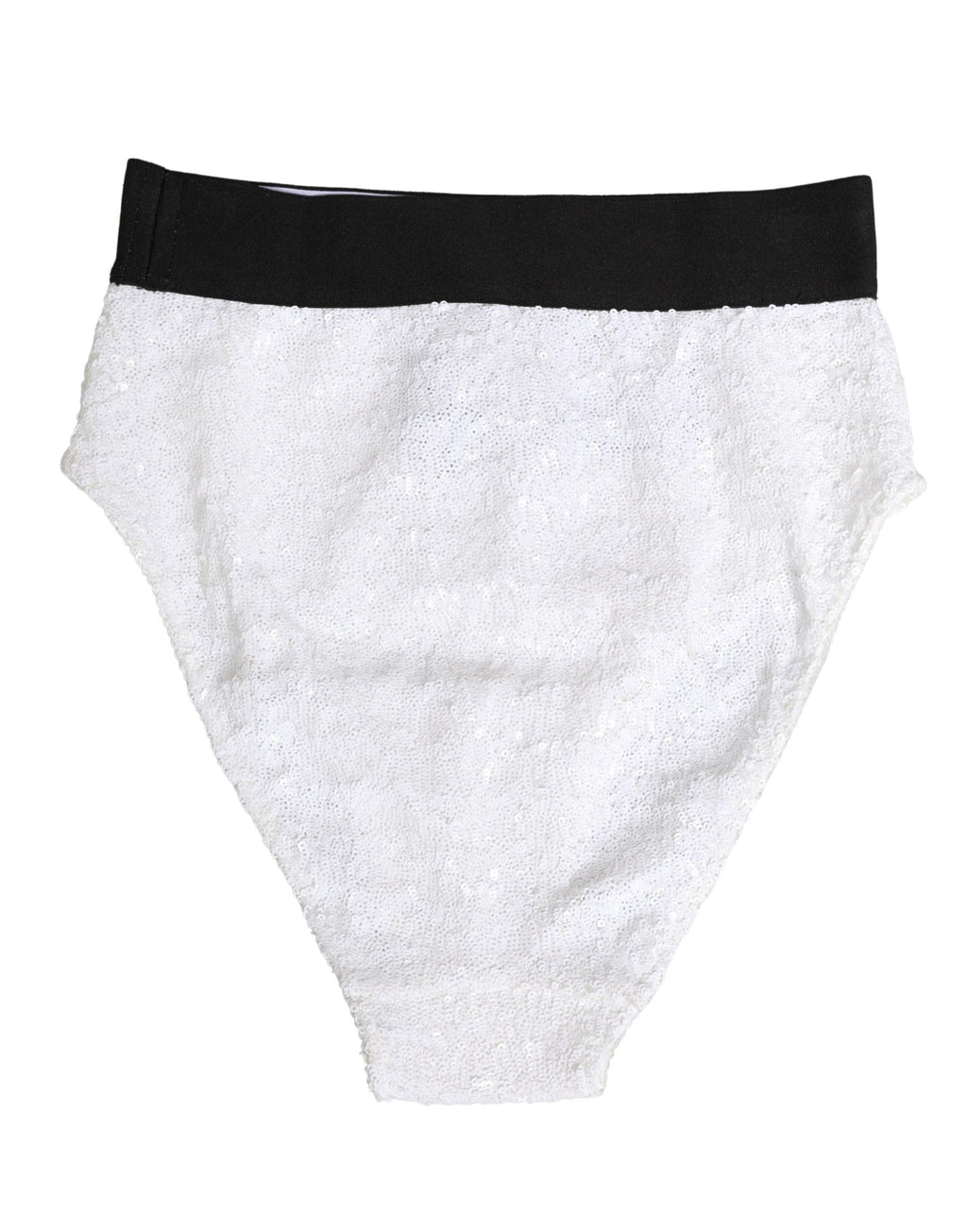 Dolce & Gabbana Culotte gainante taille haute à sequins blancs et noirs