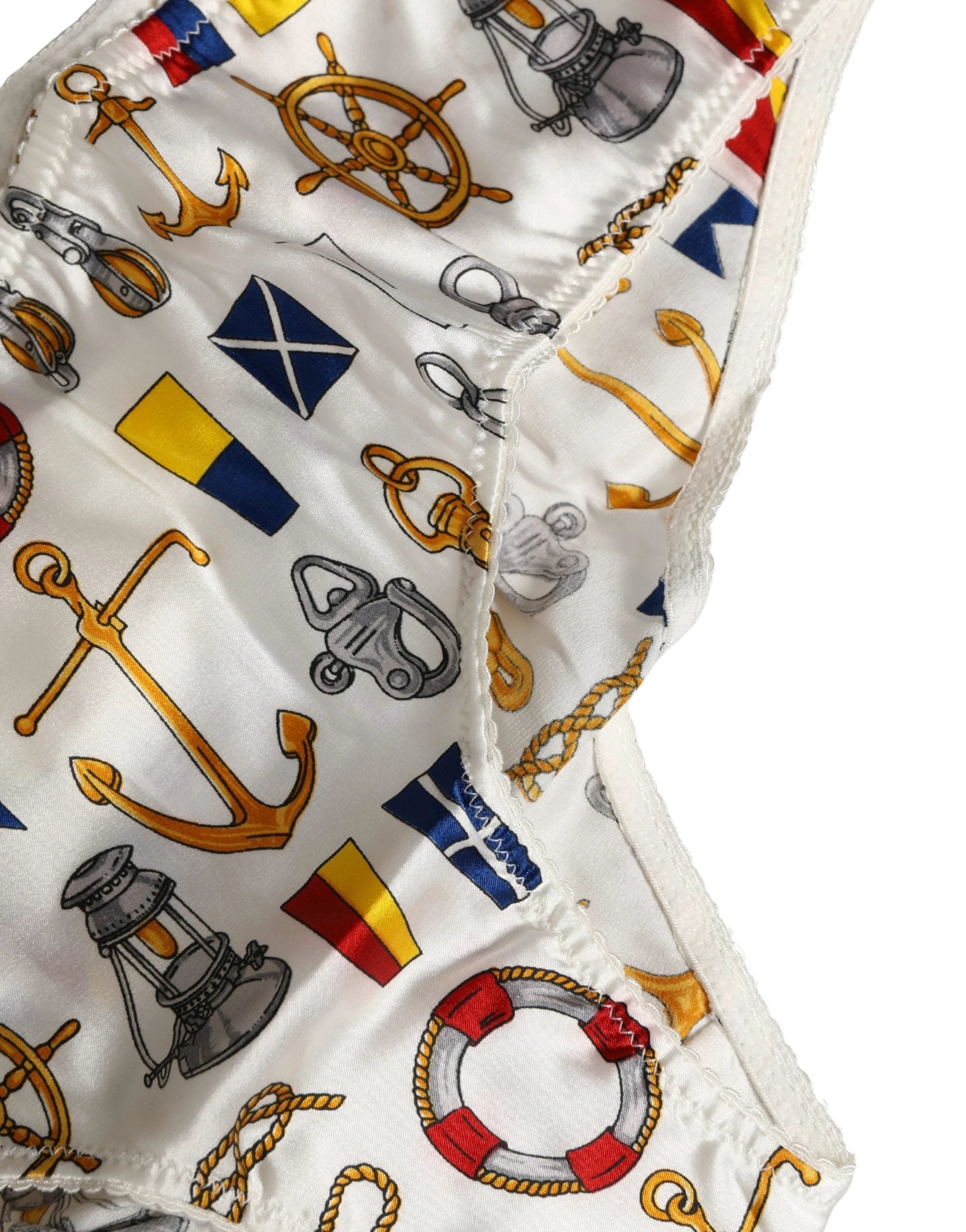Sous-vêtement Dolce & Gabbana en polyester blanc imprimé marin