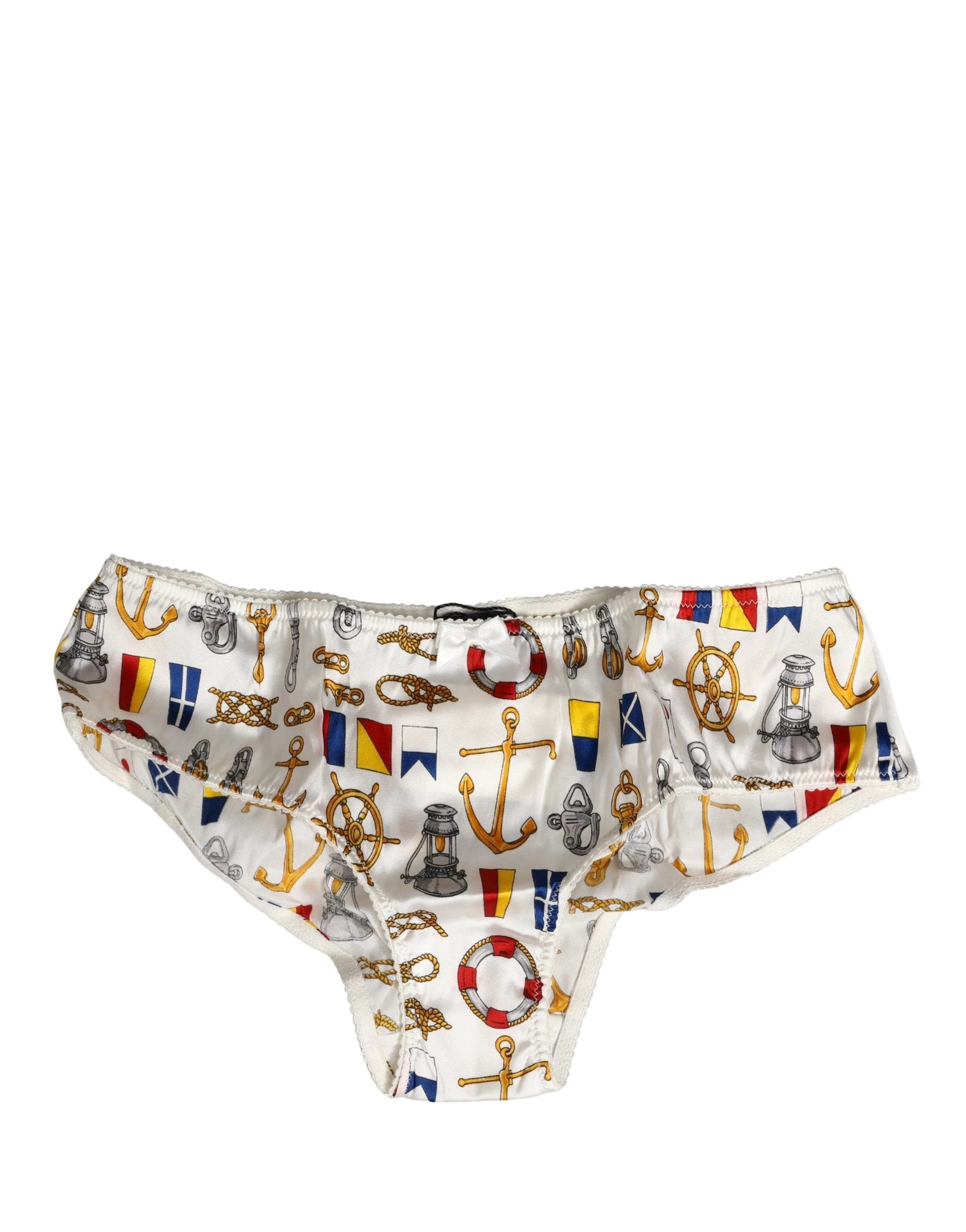 Sous-vêtement Dolce & Gabbana en polyester blanc imprimé marin
