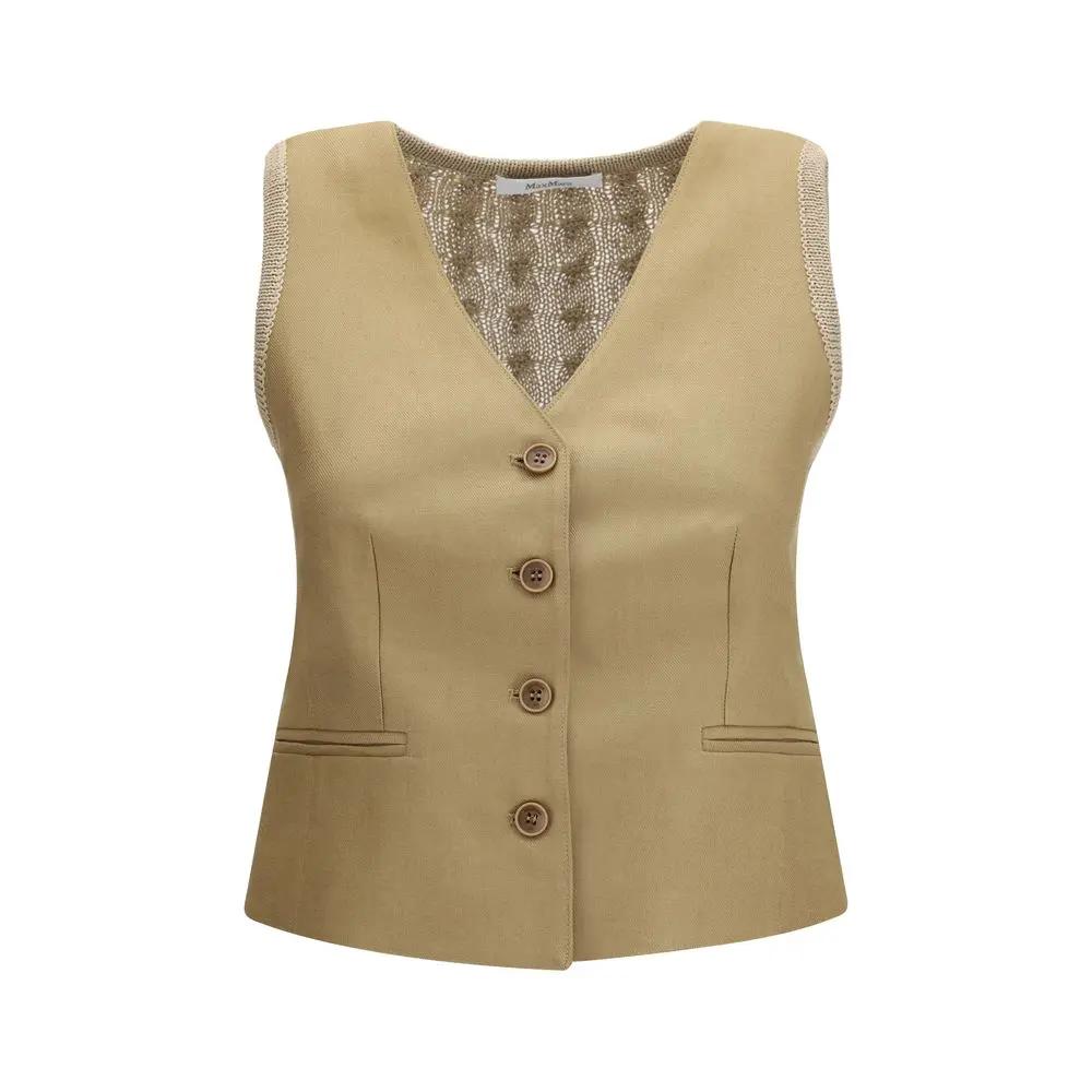 Gilet en lin pour femme – Gilet en maille Max Mara Calibri PE26