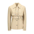 Blouson en cuir beige pour femme – Max Mara Sportmax Veste convertible Stenzone PE26