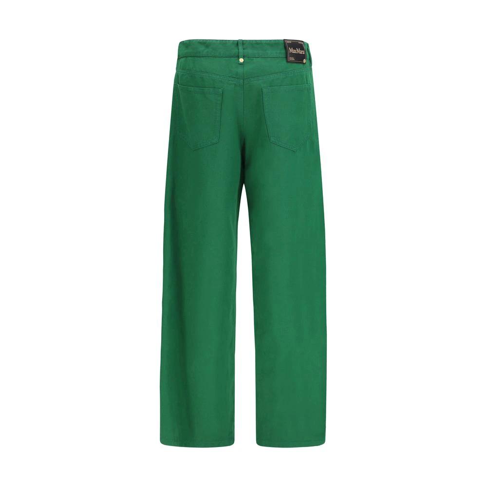 Women’s Cotton Linen Pants – S Max Mara Straight-Leg Casual Trousers SS26