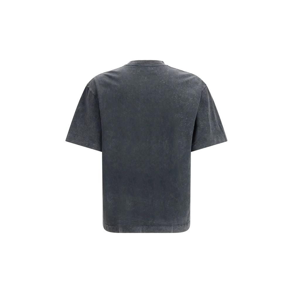 Men’s Grey Oversized T-Shirt – Off-White Racing Skate Print Tee SS26