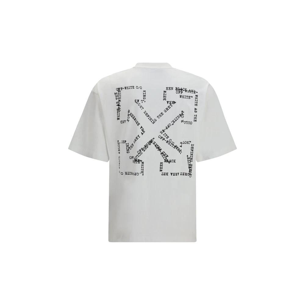 Men’s White Oversized T-Shirt – Off-White Type Arrow Back Print Tee SS26