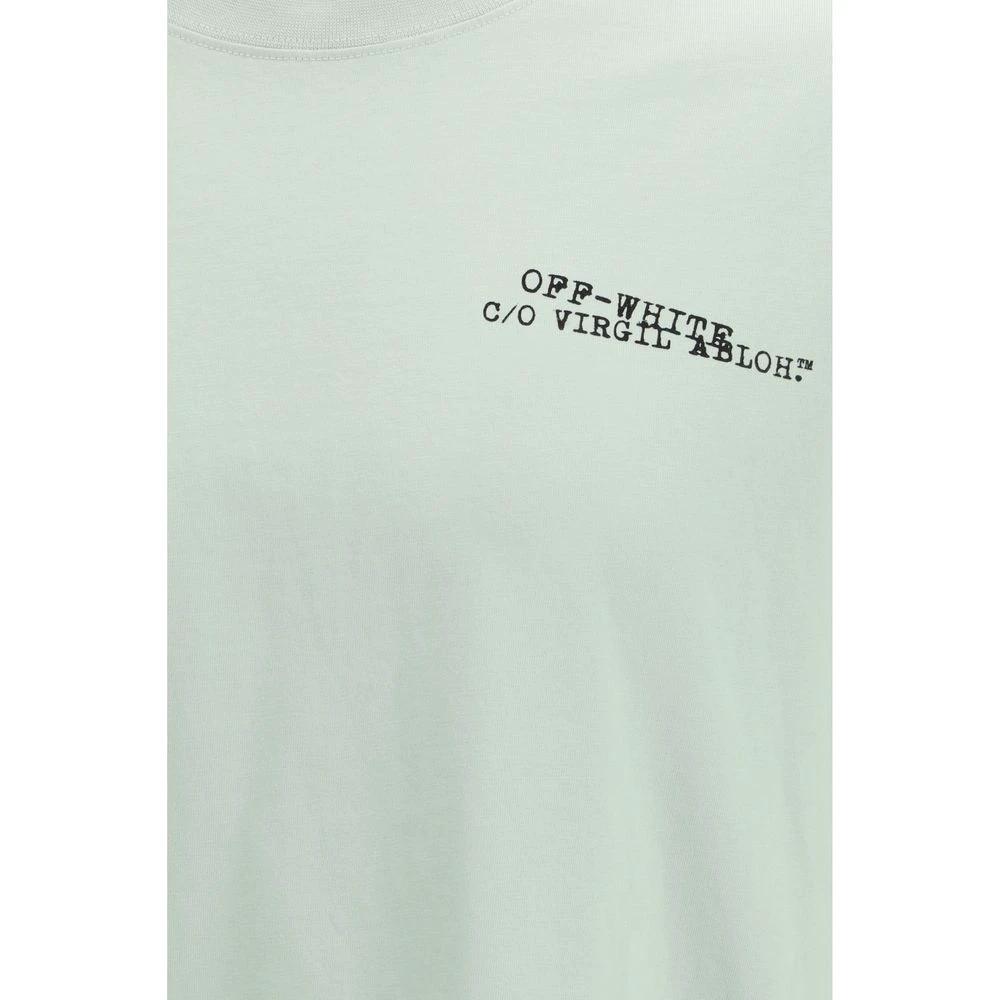 Men’s Bicolor Cotton T-Shirt – Off-White Type Arrow Back Print Tee SS26