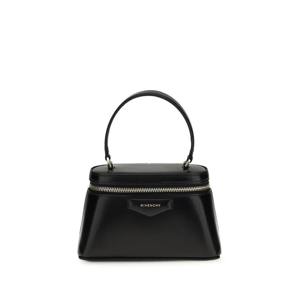 Mini sac à main en cuir noir pour femme – Sac à main Givenchy Antigona Mini Chain SS26