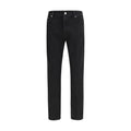 PT Torino Black Cotton Tapered Jeans