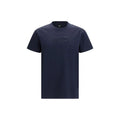 T-shirt en coton bleu pour homme – T-shirt brodé du logo Fendi FF PE26