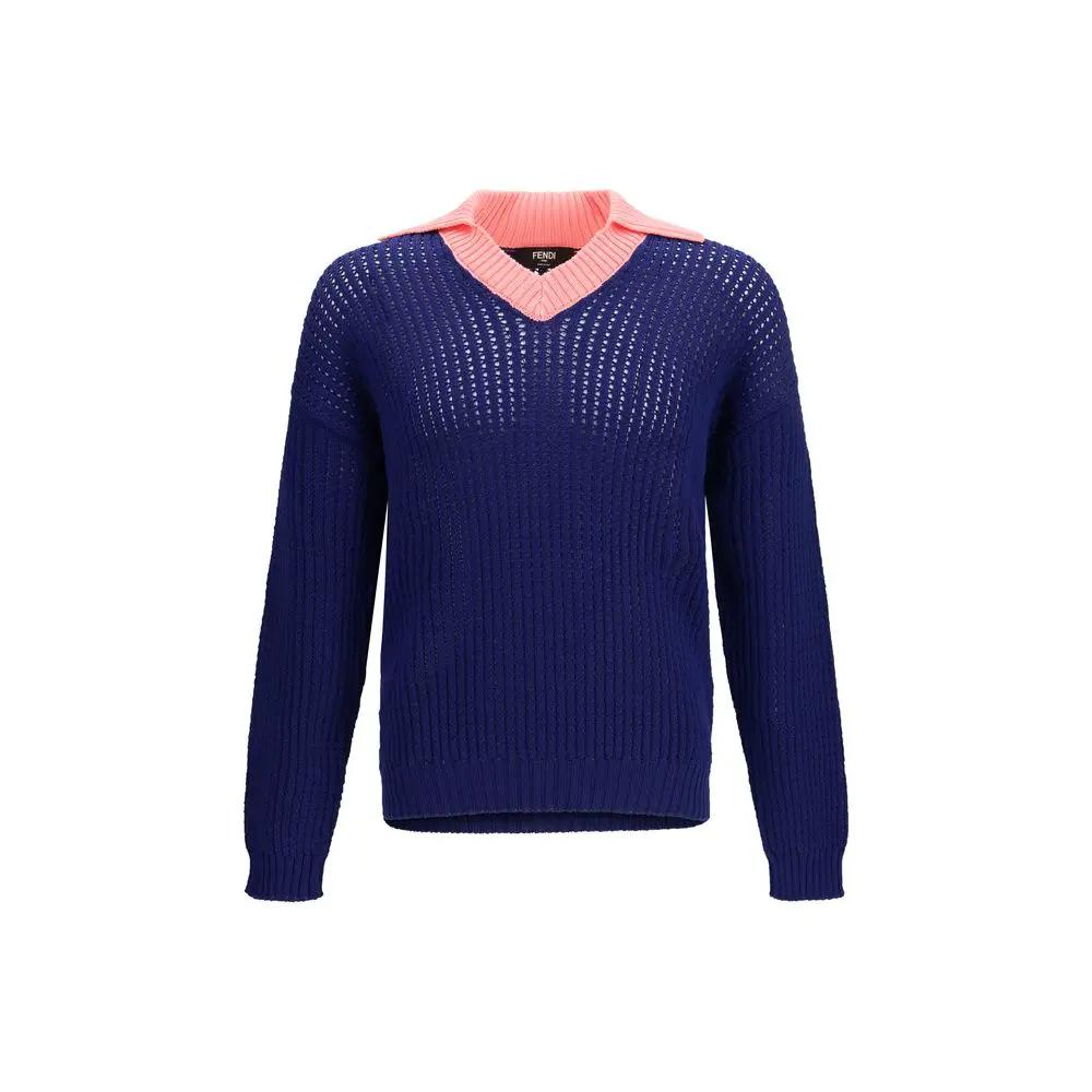 Sweat-shirt Fendi en coton bleu