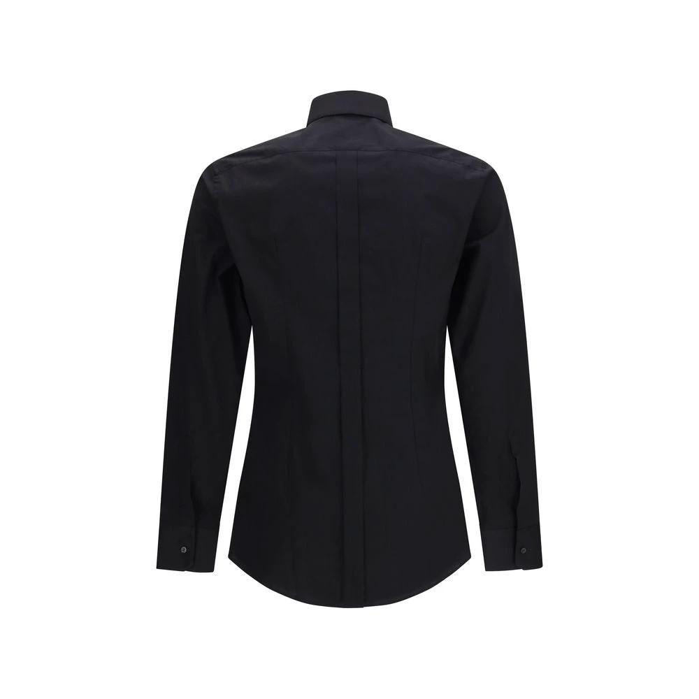 Chemise habillée en coton noir Dolce &amp; Gabbana