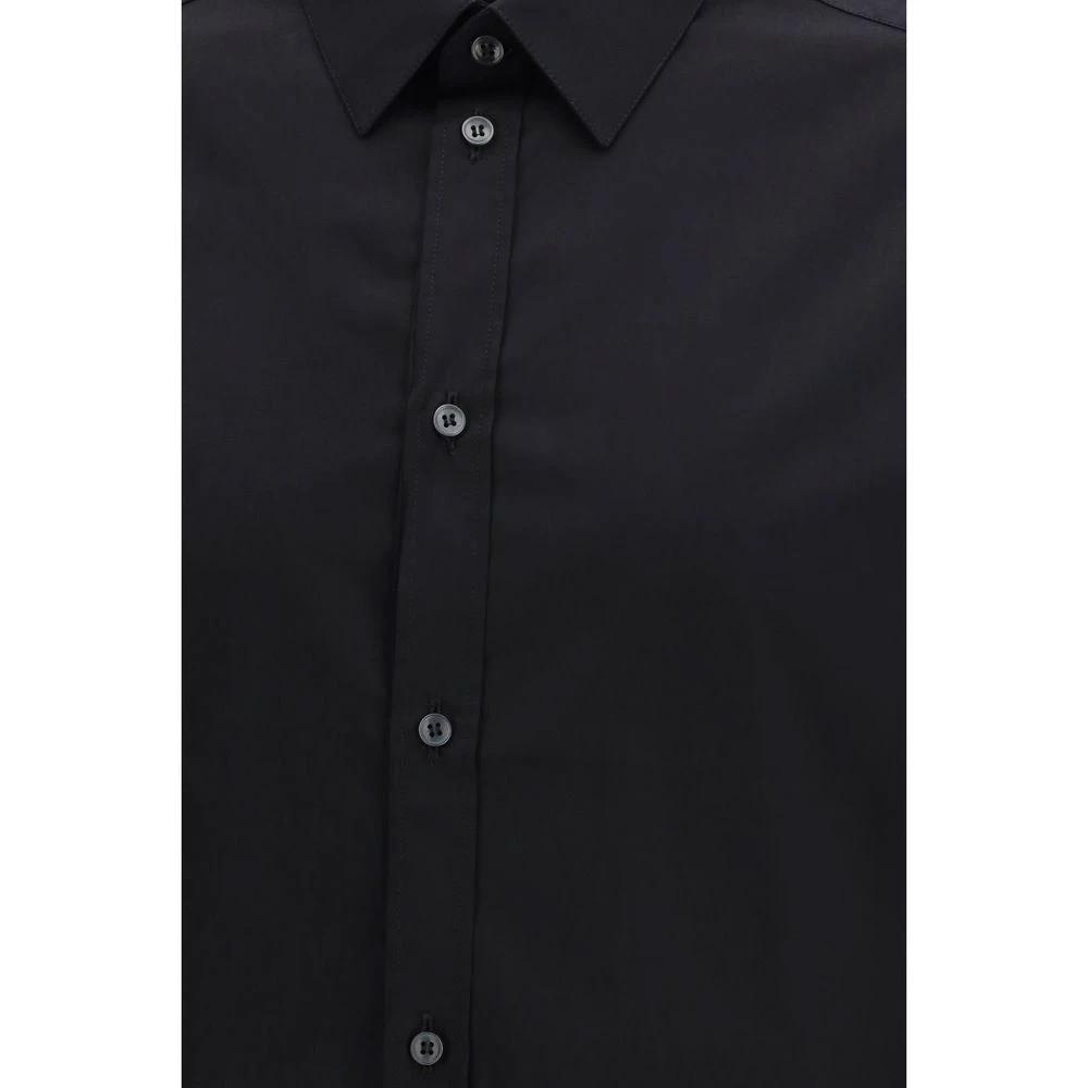 Chemise habillée en coton noir Dolce &amp; Gabbana