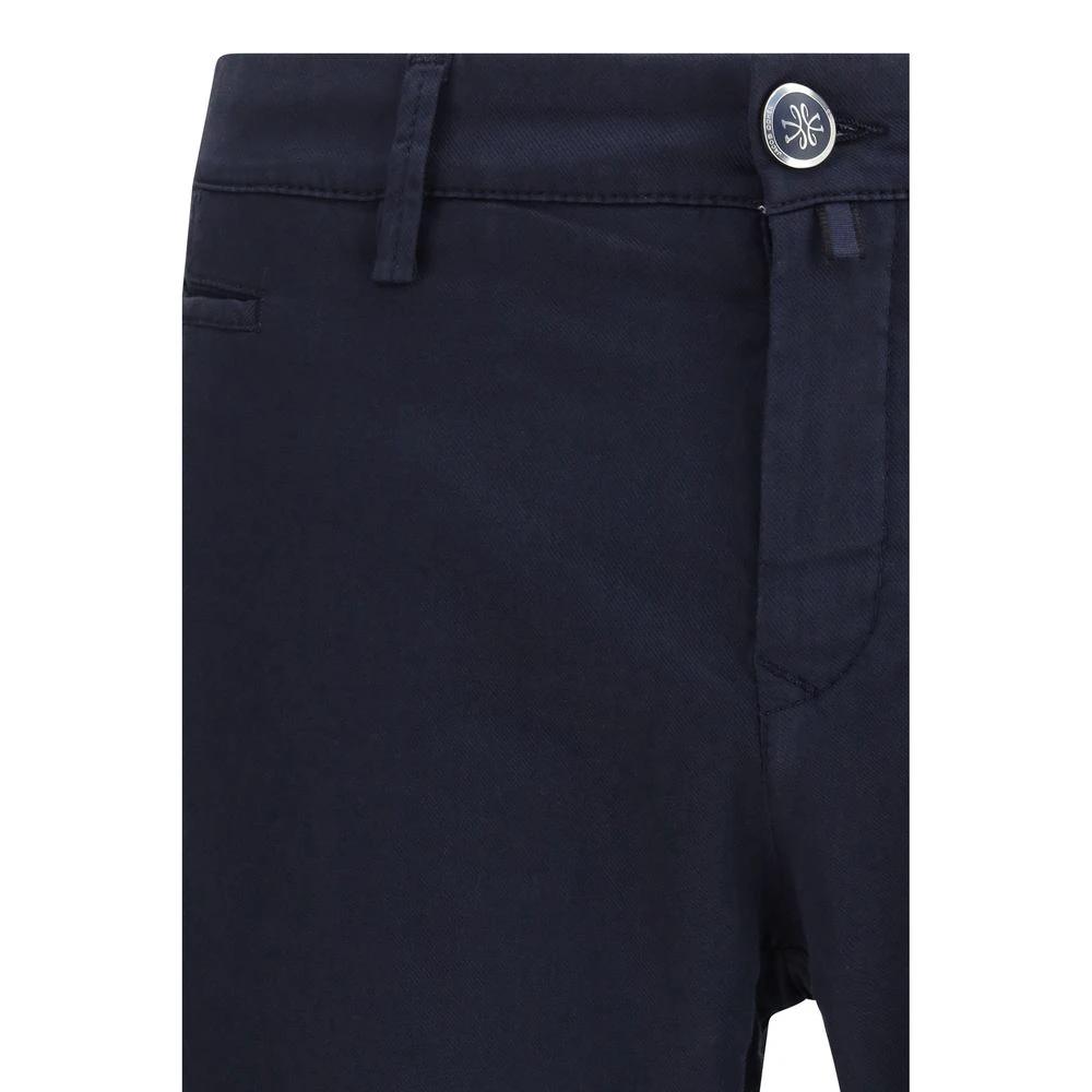Men’s Blue Cotton Chino Pants – Jacob Cohën Bobby Slim Fit Trousers SS26