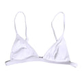 Haut de maillot de bain Dolce & Gabbana en nylon blanc avec motif triangle