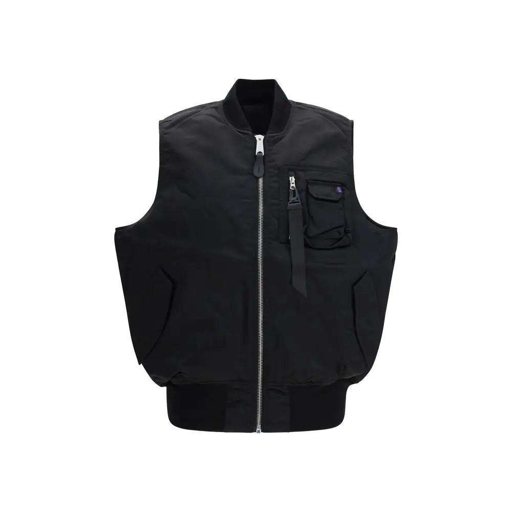ALPHA INDUSTRIES Blousons Et Manteaux Noirs En Nylon