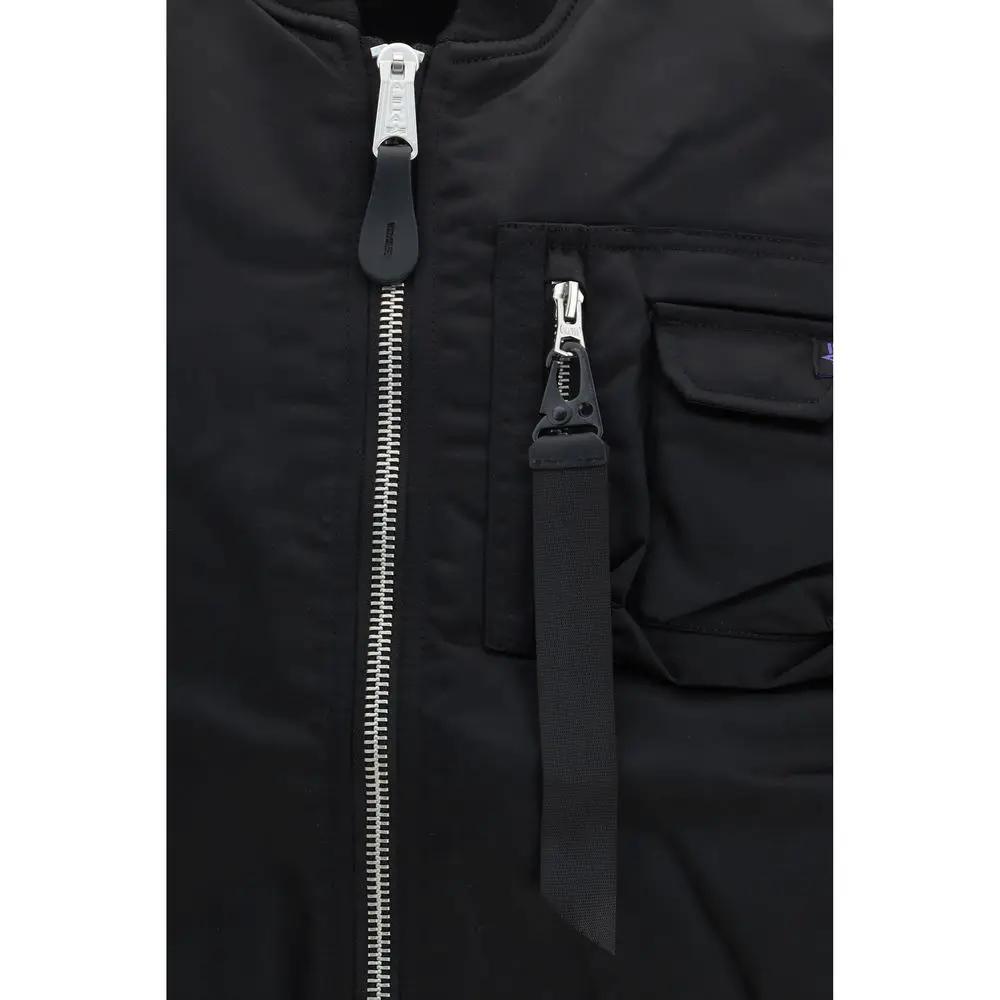 ALPHA INDUSTRIES Blousons Et Manteaux Noirs En Nylon