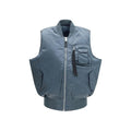 ALPHA INDUSTRIES Blue Nylon Sleveless Jacket