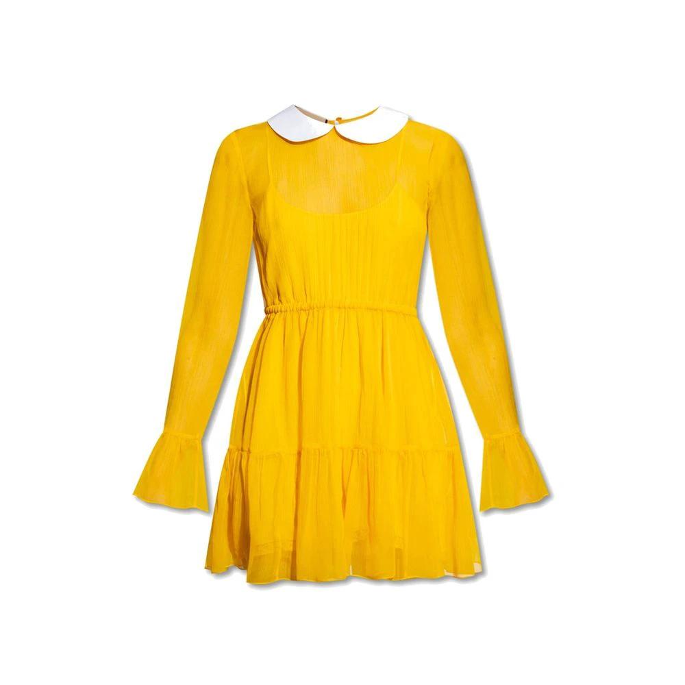 Women’s Bicolor Acetate Dress – Gucci Long Sleeve Silk Blend Designer Dress