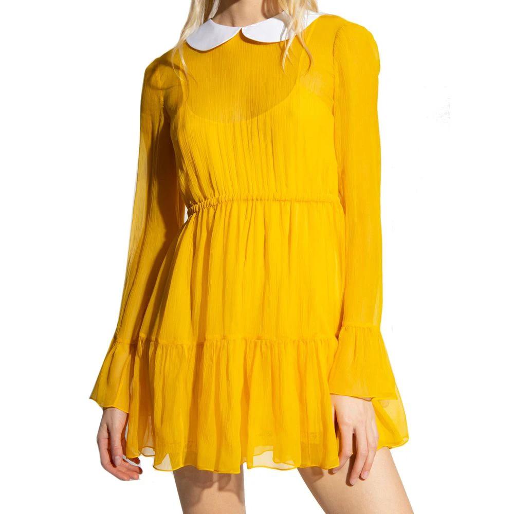 Women’s Bicolor Acetate Dress – Gucci Long Sleeve Silk Blend Designer Dress