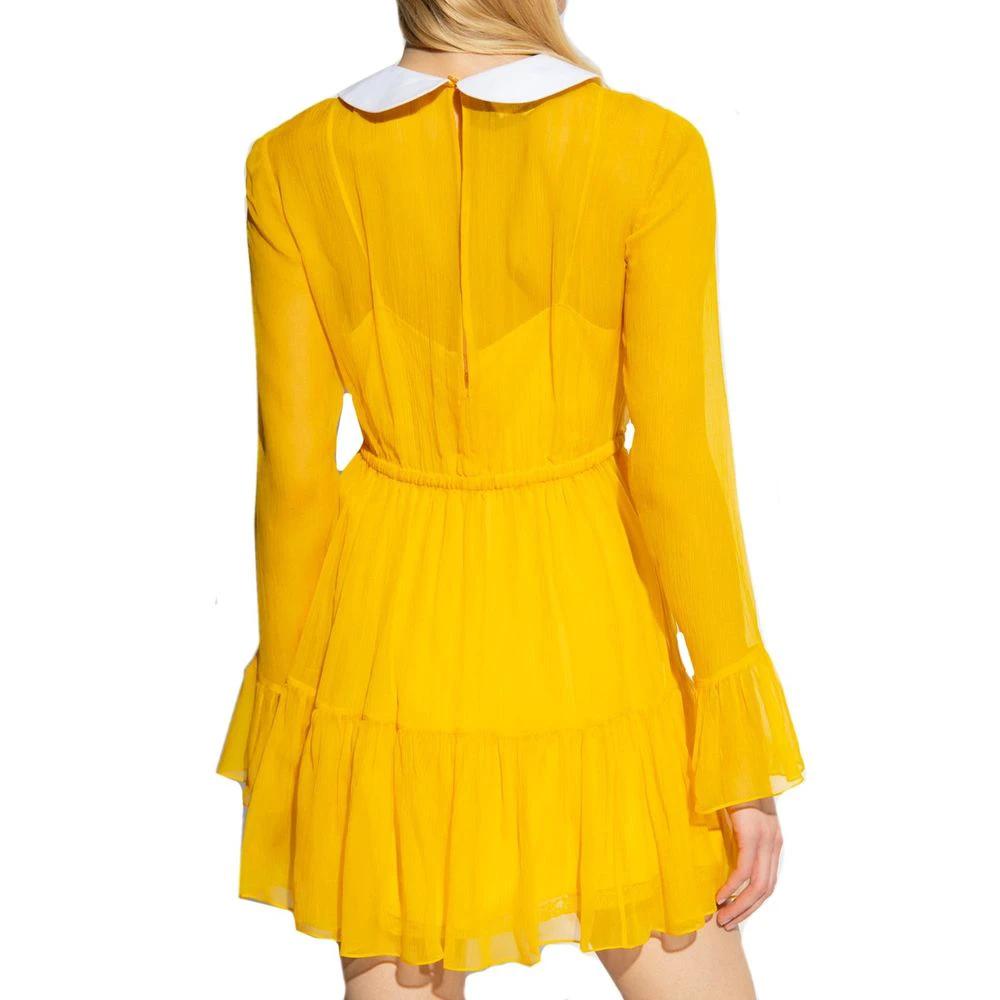 Women’s Bicolor Acetate Dress – Gucci Long Sleeve Silk Blend Designer Dress