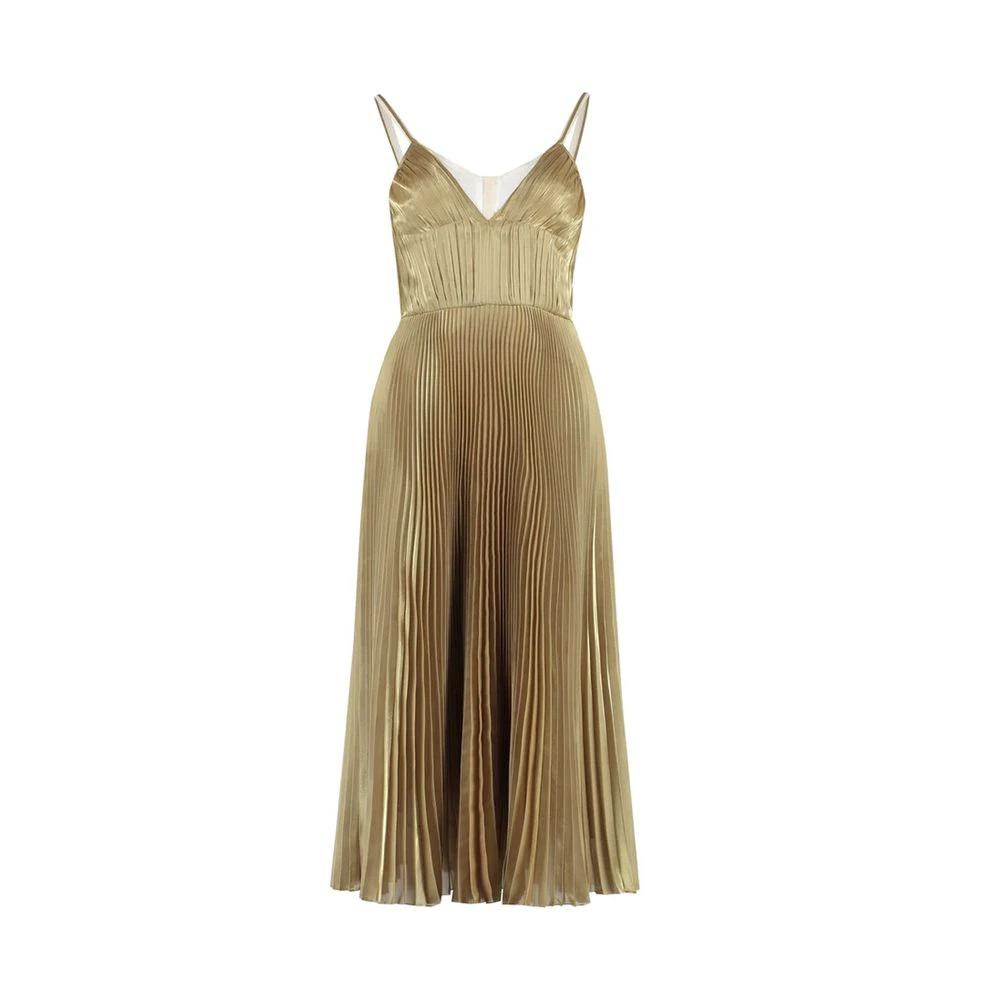 Robe dorée sans manches femme – Prada robe élégante col V