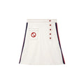 Jupe mini blanche femme – Gucci jupe contrastée design moderne