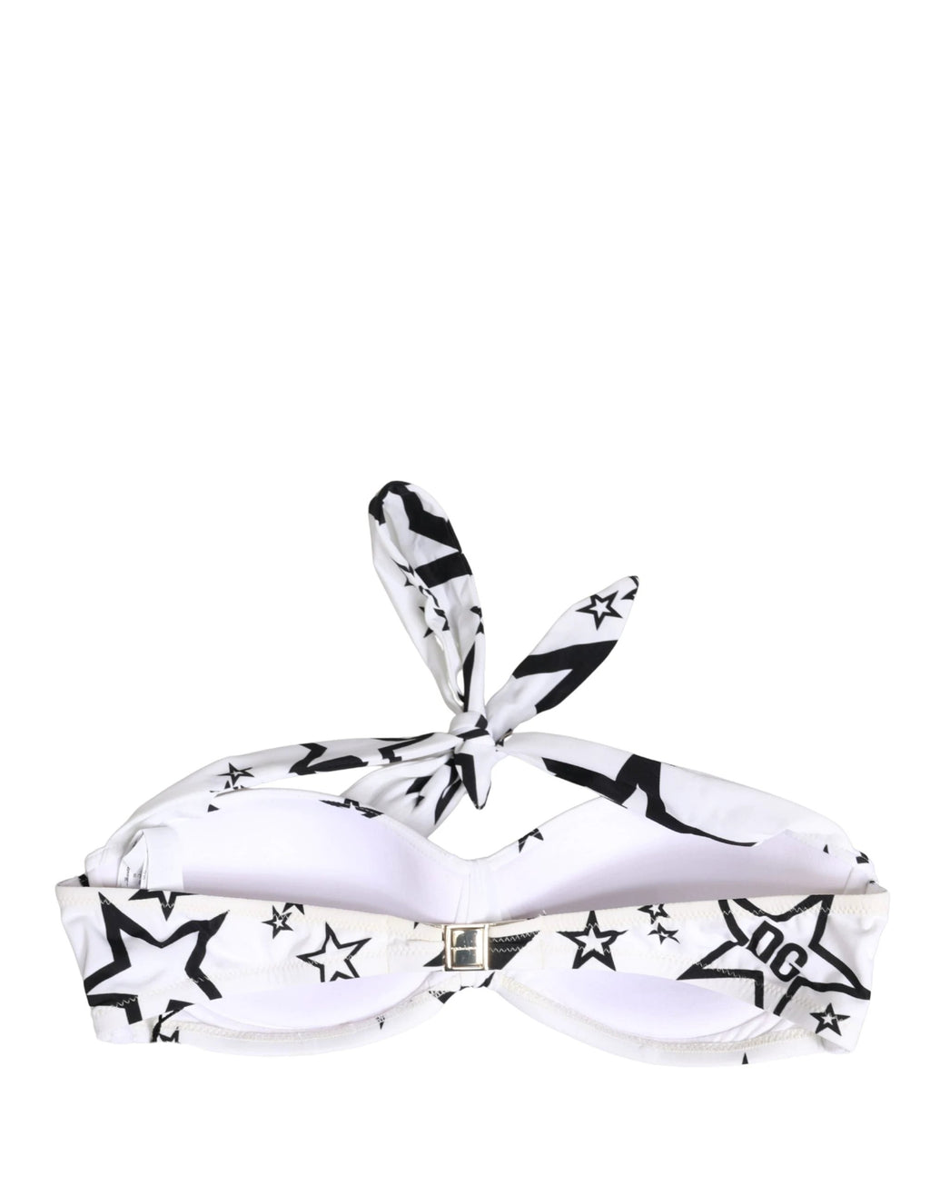 Dolce & Gabbana White Millennials Star Padded Bandeau Underwear
