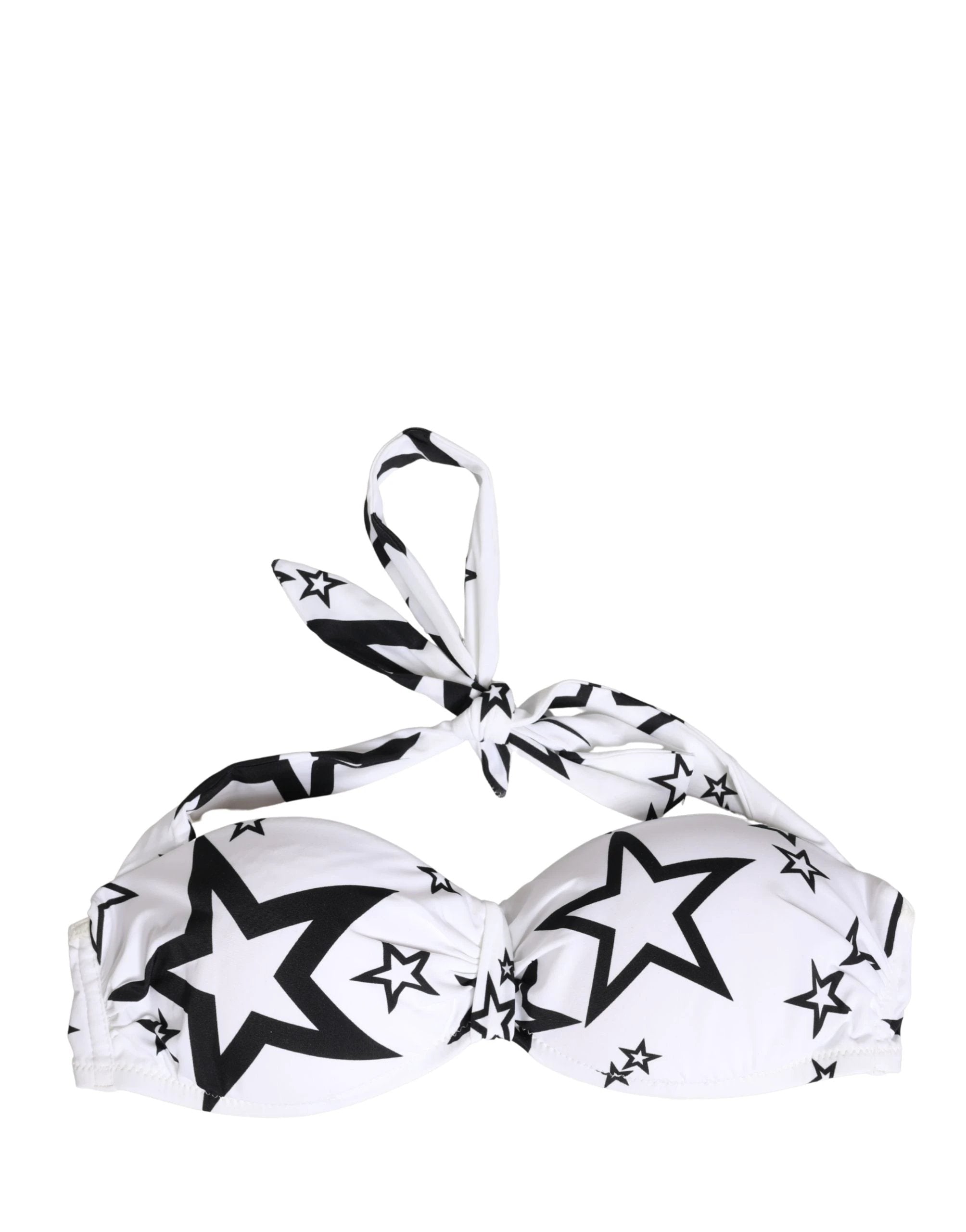 Dolce & Gabbana White Millennials Star Padded Bandeau Underwear