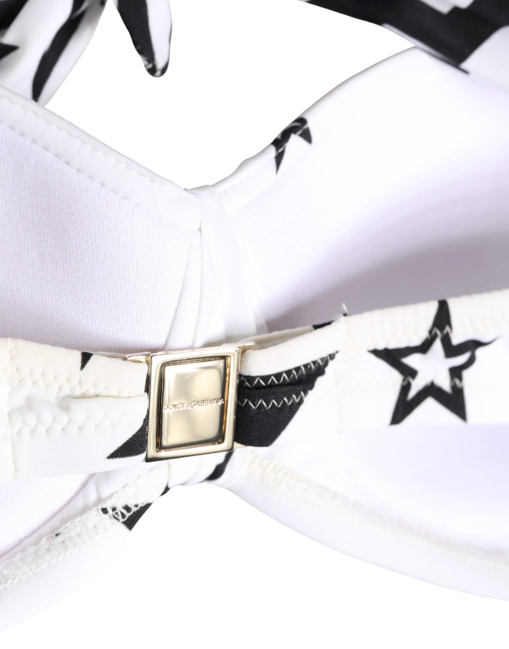 Dolce & Gabbana White Millennials Star Padded Bandeau Underwear
